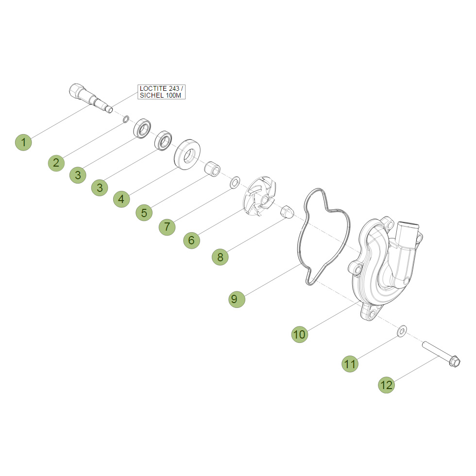 Beta RR400 12 Kühlsystem Ersatzteile Beta RR400 12 Kühlsystem Ersatzteile